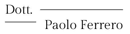 Dott. Paolo Ferrero